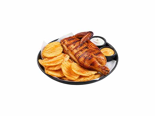 Halbe Hähnchen gerrillt Habibi Schawarma